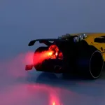 Auto Deportivo A Radio Control Remoto Con Efecto Humo Y Luz