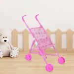Cochecito Para Muñecas Coche Bebe Muñeca Juguete Plegable 