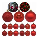Bolas De Navidad 6cm Adornos Navideños Tubo X20 Esferas