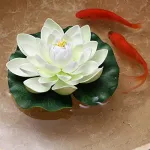 Flor De Loto Flotante Flores Artificiales Decoracion X1