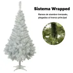 Árbol De Navidad Canadian Spruce Blanco/plata 2mts