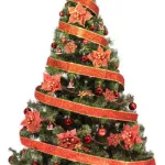 Arbol Navidad Tronador Lujo 1,80mt + Kit 60 Rojo Cybermonday