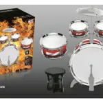 Set De Batería Musical Juguete Infantil Con Banquito