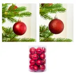 Bolas De Navidad 6cm Adornos Navideños Tubo X100 Esferas