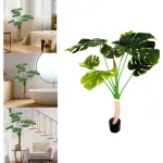 Planta Artificial Grande Monstera 115cm Deco Premium Color Verde