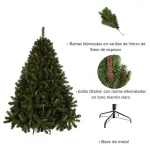 Árbol De Navidad Alpino 1.5mts Base Metálica
