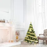 Arbolito Navidad Tronador De Lujo 1,50mts + Kit 40 Oro