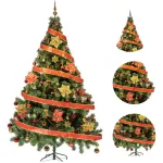 Arbol Navidad Tronador 2,10m + Kit 60 Rojo Oro Black Friday