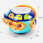 Juguete Para Bebé Tambor Musical Con Luz