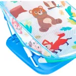 Silla De Baño Mecedora Plegable Bebe Pileta Bañera Color Celeste Mecedora Baño