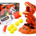 Dinosaurio Con Pistola De Lanza Dardo Pelota Juego Al Blanco