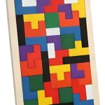 Puzle Tetris, 100% Madera, 40 Piezas, Top Gift Challenge