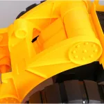Camion De Construccion Mega Baby Excavadora Friccion Chico Color Amarillo