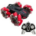 Auto A Control Remoto Acrobático Vehículo Luz Led Giro 360°