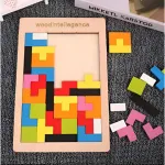 Puzle Tetris, 100% Madera, 40 Piezas, Top Gift Challenge