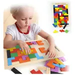 Puzle Tetris, 100% Madera, 40 Piezas, Top Gift Challenge