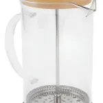 Cafetera De Embolo 600ml Prensa Francesa De Vidrio Y Madera