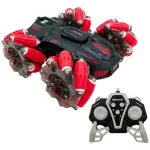 Auto A Control Remoto Acrobático Vehículo Luz Led Giro 360°