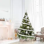 Arbolito De Navidad Tronador De Lujo 2,10m Kit 60 Plata Deco