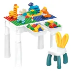 Mesa Didactica De Construccion Con Bloques Y Silla 102 Pzs Color Blanco