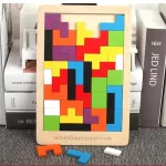 Puzle Tetris, 100% Madera, 40 Piezas, Top Gift Challenge