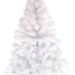 Arbol De Navidad Arbolito Pino Blanco Tronador De Lujo 1.50m Pie Metal Deco
