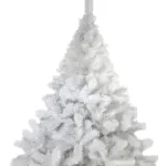 Arbol De Navidad Blanco Montañes Deluxe 1,30mts Pie Metal