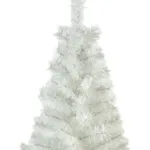 Arbol De Navidad Blanco Mini 0,80mts Base De Tronco Natural