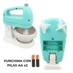 Batidora De Juguete A Pila Accesorios Luz Sonido Movimiento Color Agua