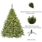Arbol De Navidad Ciprés 1,80m Tope De Gama Ultra Frondoso