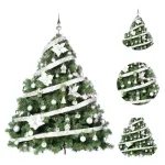 Arbol Navidad Patagonia Xl 1.50mt + Deco Plata Cybermonday