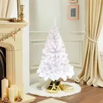 Arbol De Navidad Arbolito Pino Blanco Tronador De Lujo 1.50m Pie Metal Deco