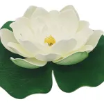 Flor De Loto Flotante Flores Artificiales Decoracion X5