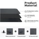 Escurridor Platos Mat Secaplatos Absorbente Secado Rapido Color Negro