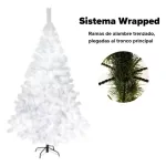 Árbol De Navidad Expreso Polar Tronador De Lujo 180cm Blanco