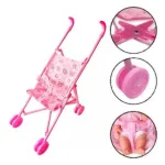 Cochecito Para Muñecas Coche Bebe Muñeca Juguete Plegable 