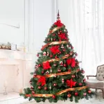 Arbolito Navidad Extra Lujo Patagonia 2.10mt Rojo Decoración