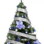 Arbol Navidad Tronador 1,50mts Azul Plata X40 Cybermonday