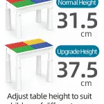 Mesa Didactica De Construccion Con Bloques Y Silla 102 Pzs Color Blanco