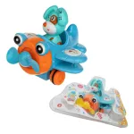 Animalitos En Avión Juguete Didáctico A Fricción Para Bebe
