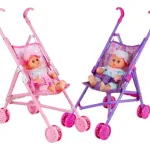 Cochecito Para Muñecas Coche Bebe Muñeca Juguete Plegable 