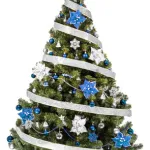 Arbol Navidad Tronador 1,50mts Azul Plata X40 Cybermonday