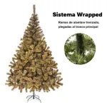 Arbol De Navidad Oregon De Lujo 2,10m Pie Metal Fabesa