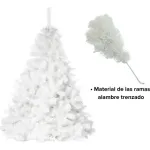 Arbol Navidad Extra Lujo Patagonia Blanco 1,30mts