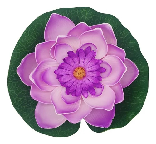 Producto Flor De Loto Flotante Flores Artificiales Decoracion X5 Imagen