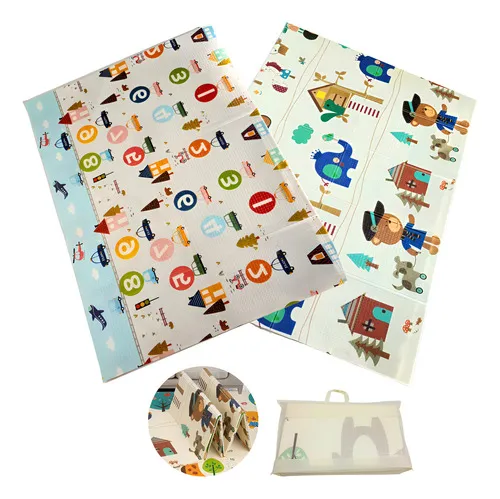 Producto Alfombra Antigolpes Plegable Bebes Reversible 150x200cm Imagen