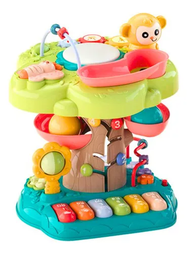 Producto Juguete Didactico Bebe Tobogan Pelotas Laberinto Piano Luz Imagen