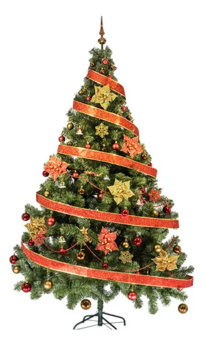Producto Arbol Navidad Tronador 2,10m + Kit 60 Rojo Oro Black Friday Imagen