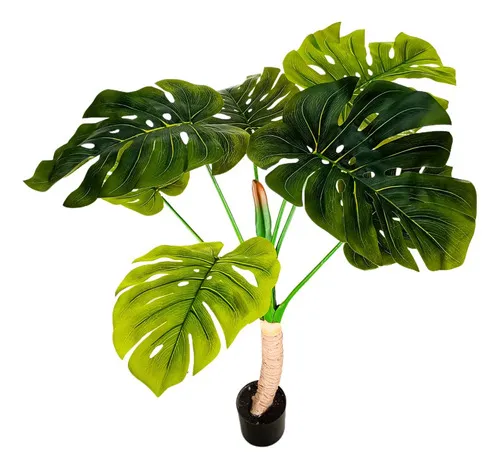 Producto Planta Artificial Grande Monstera 115cm Deco Premium Color Verde Imagen