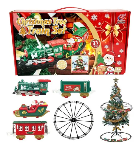 Producto Set Tren Colgante Navideño Para Árbol De Navidad Imagen